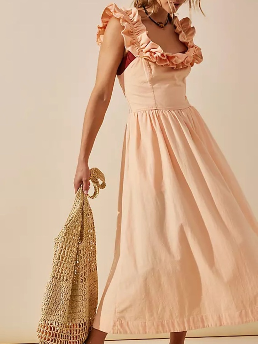 Free People Ruffle It Up Midi dress